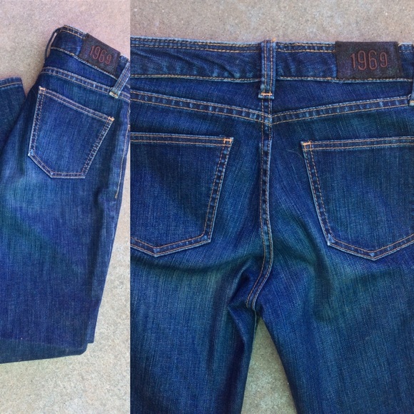 1969 Classic Straight Leg Med Wash Jeans GAP SZ 4 - Picture 6 of 8